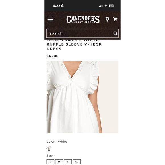 Search...TUEC WOMENS WITTERUFFLE SLEEVE V-NECKDRESS - Picture 5 of 5